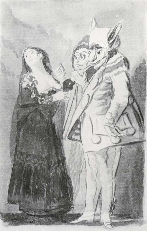 Francisco Goya Mascaras crueles oil painting image